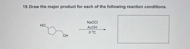 Draw the major product for each of the following reaction conditions - Free 2A